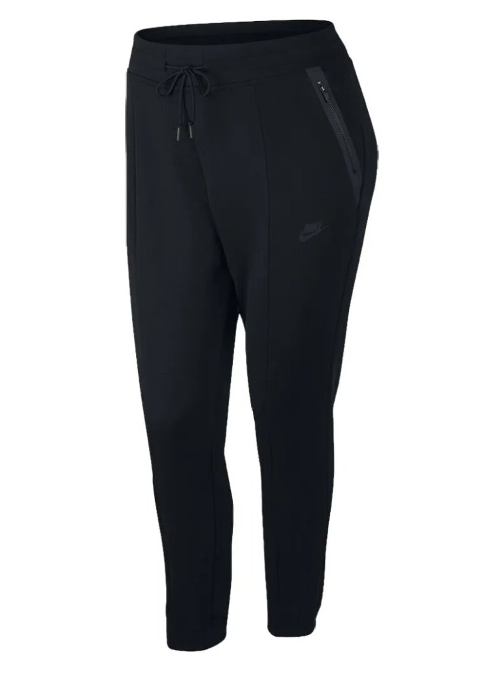 Nike Women's Black Tech Fleece Side Zipper Pocket Sports Sweatpants Size S
